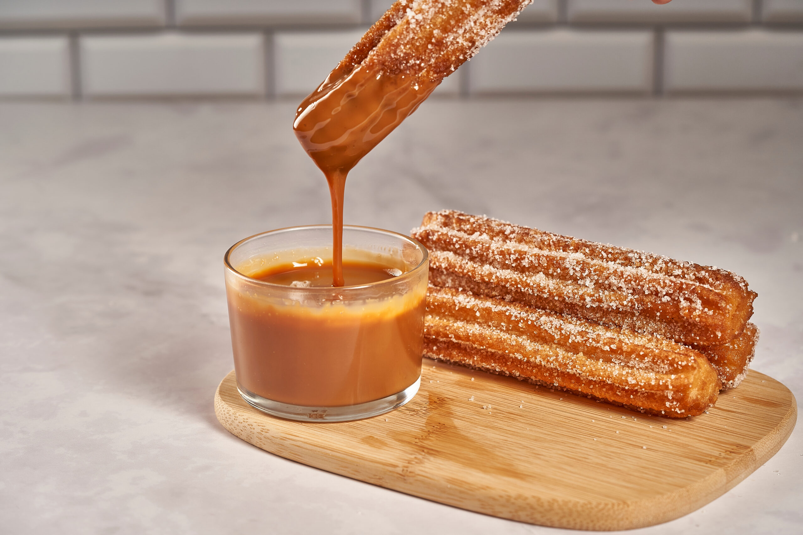 churros con dulche de leche