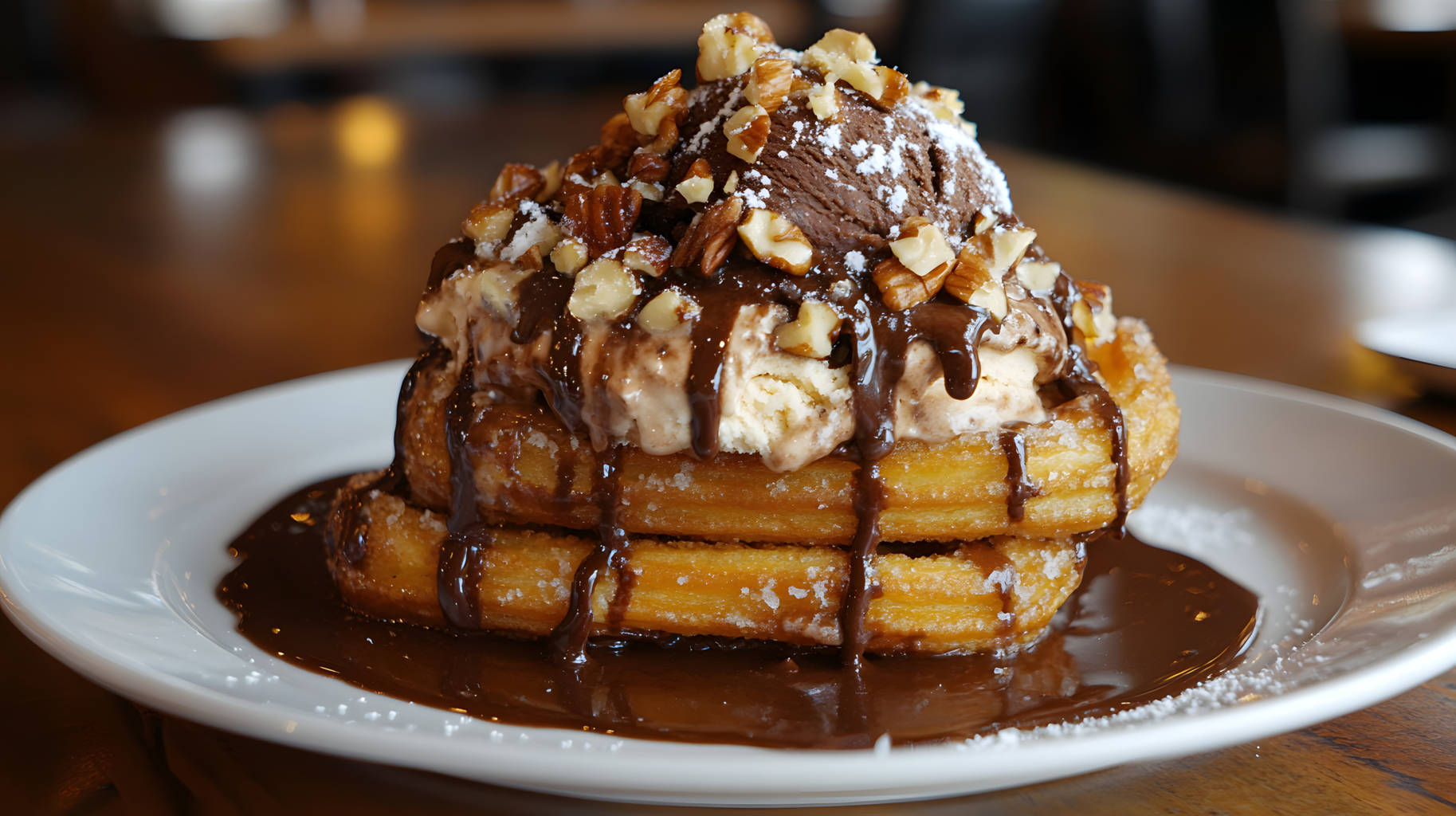 churros con helado